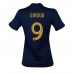 Billige Frankrig Olivier Giroud #9 Hjemmebane Fodboldtrøjer Dame VM 2022 Kortærmet